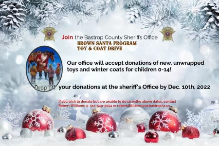 Bastrop County Sheriff’s Office – Brown Santa Program - Bastrop County ...